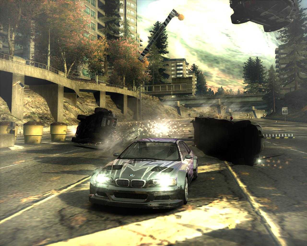 Most wanted hq. Игра NFS most wanted 2005. Нфс мост вантед 2005. Гонки NFS most wanted 2005. NFS мост вантед 2005.