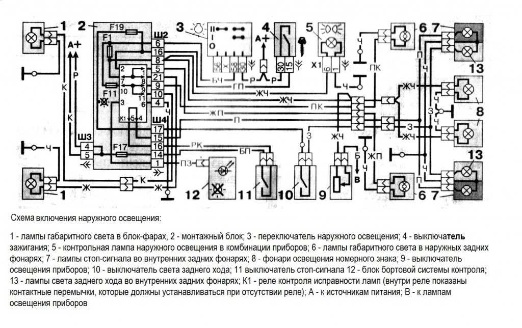 Схема зарядки ваз 2110