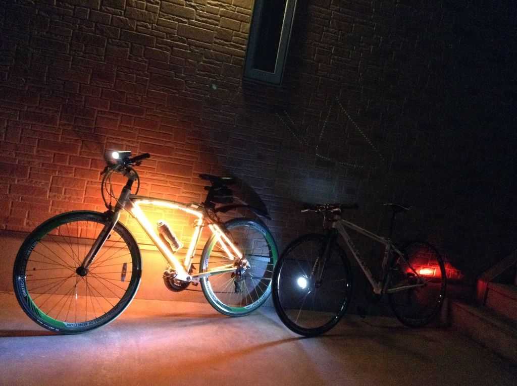 Подсветка велосипеда светодиодной лентой своими руками: это надо знать