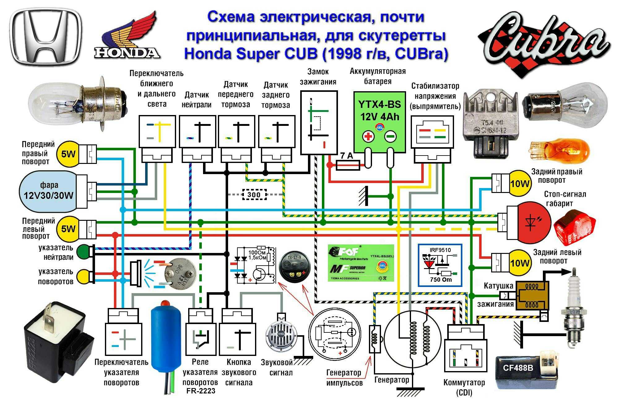 ✅ схема электрооборудования honda dio - велосипеды-саранск.рф